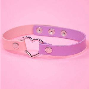 Pink & Purple Heart Choker